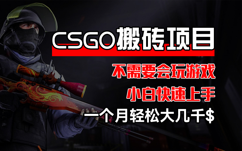 （12332期）CSGO 装备搬砖项目，操作简单，不需要会玩游戏，小白也能快速上手，一…-咖脉互联