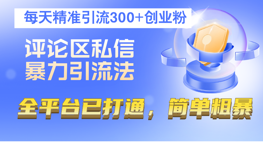 （12714期）评论区私信暴力引流法，每天精准引流300+创业粉，全平台已打通，简单粗暴-咖脉互联