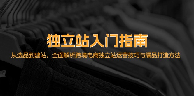 （12882期）独立站入门指南：从选品到建站，全面解析跨境电商独立站运营技巧与爆品…-咖脉互联