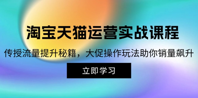 （12959期）淘宝&天猫运营实战课程，传授流量提升秘籍，大促操作玩法助你销量飙升-咖脉互联