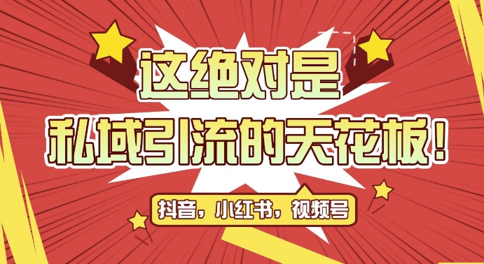 最新首发全平台引流玩法，公域引流私域玩法，轻松获客500+，附引流脚本，克隆截流自热玩法-咖脉互联