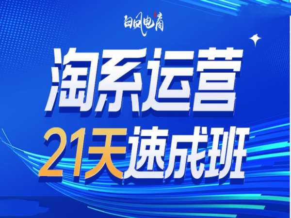 淘系运营21天速成班35期，年前最后一波和2025方向-咖脉互联