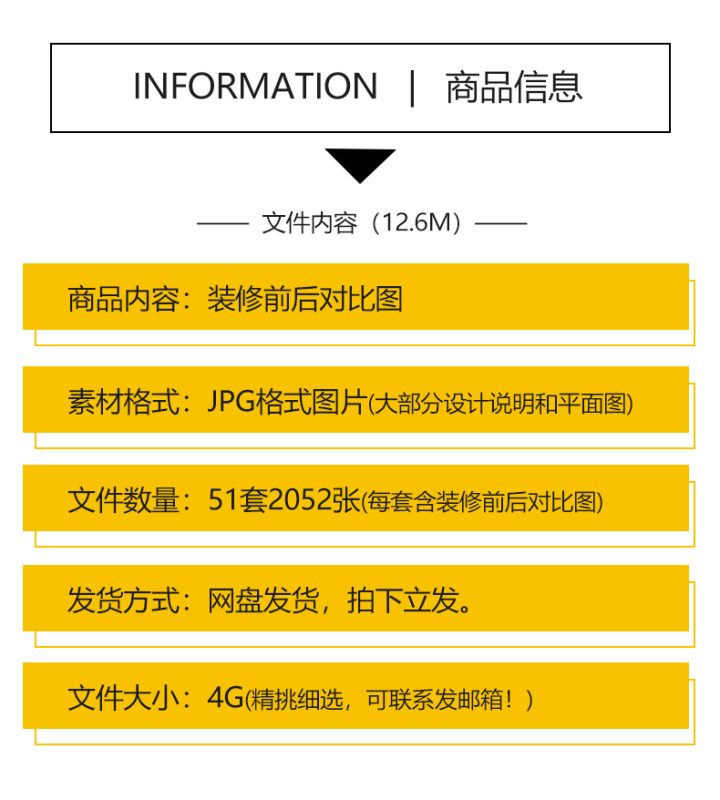 装修前装修后高清实景效果图带前后对比图案例设计文案平面户型图-咖脉互联