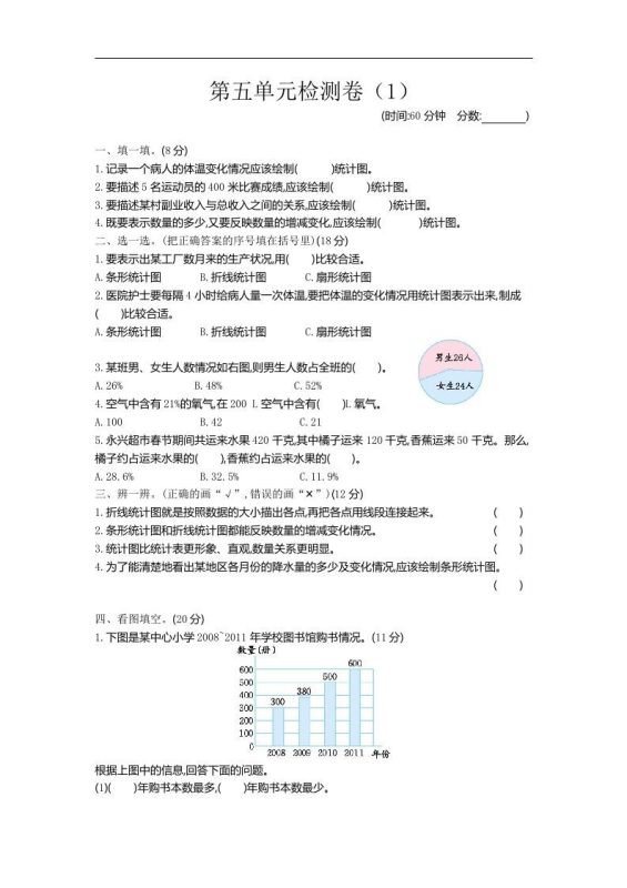 六下青岛63版数学第五单元检测卷-2-咖脉互联