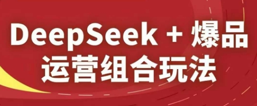DeepSeek+爆品运营组合玩法，2025淘系精品课-咖脉互联