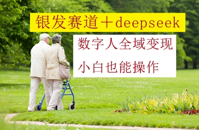 银发赛道+deepseek数字人全域变现，小白也能操作-咖脉互联