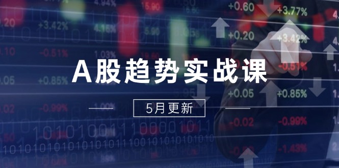 A股趋势实战课：主力动向+政策红利，2025全年策略5月更新-咖脉互联