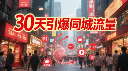 30天引爆同城流量：团购篇 认知篇 流量篇 来客篇 达人篇 老板人设IP篇 投流篇-咖脉互联