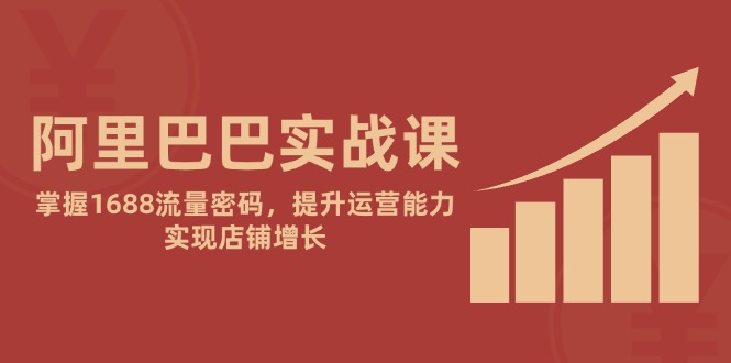 阿里巴巴实战课：掌握1688流量密码，提升运营能力，实现店铺增长-咖脉互联