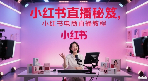 小红书直播秘笈，小红书电商直播教程-咖脉互联