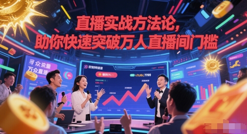 直播实战方法论，助你快速突破万人直播间门槛-咖脉互联