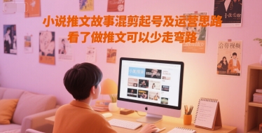 小说推文故事混剪起号及运营思路，看了做推文可以少走弯路-咖脉互联