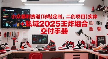 小众暴利赛道(球鞋定制，二创项目)实体+私域2025王炸组合  交付手册-咖脉互联