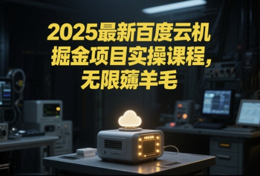 2025最新百度云机掘金项目实操课程单窗口保底5-10元月收益单窗口150+【揭秘】-咖脉互联