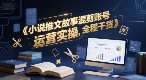 小说推文故事混剪账号运营实操，全程干货-咖脉互联