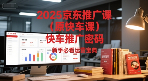 2025京东推广课(原快车课)解锁京东快车推广密码，新手必看运营宝典-咖脉互联