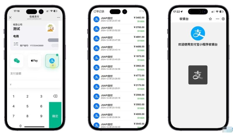 易支付 精美设计的支付收银台模板 门店收银管理系统 云支付收银台-咖脉互联