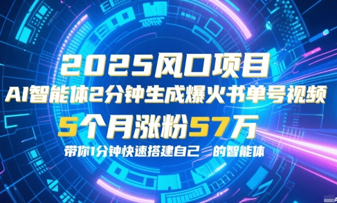 AI智能体2分钟一键生成爆火书单号原创视频，5个月涨粉57w，带你零代码1分钟搭建智能体-咖脉互联
