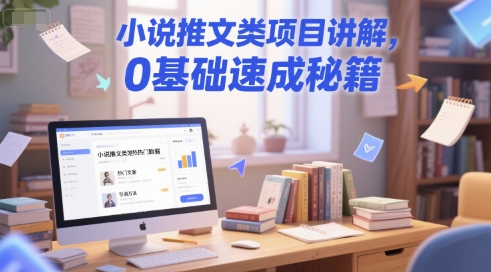 小说推文类项目讲解，0 基础速成秘籍-咖脉互联