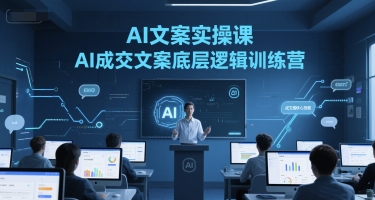 AI文案实操课，AI成交文案底层逻辑训练营-咖脉互联