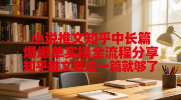 小说推文知乎中长篇爆单实操全流程分享，知乎推文看这一篇就够了-咖脉互联