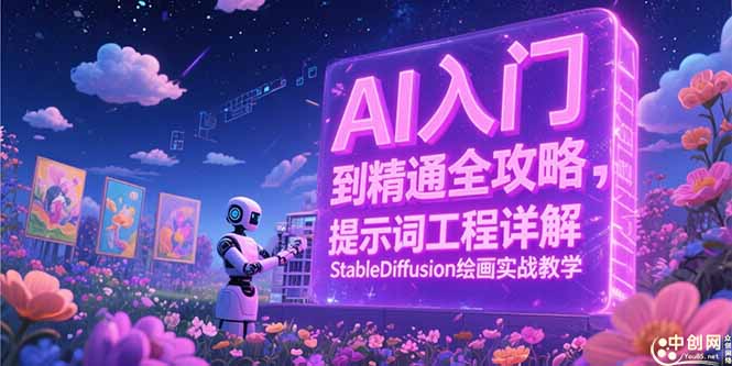 AI入门到精通全攻略，提示词工程详解，StableDiffusion绘画实战教学-咖脉互联