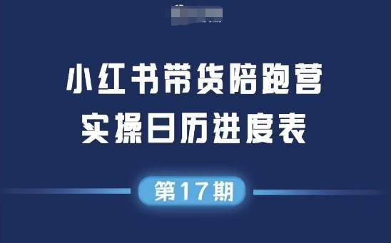 小红书第17期带货陪跑营，不囤货，无不直播，无不投流，通过选品+笔记内容+测品+笔记铺量+矩阵运营打爆款-咖脉互联