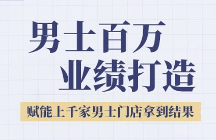 2025男士美业百万业绩打造，赋能上千家男士门店拿到结果-咖脉互联