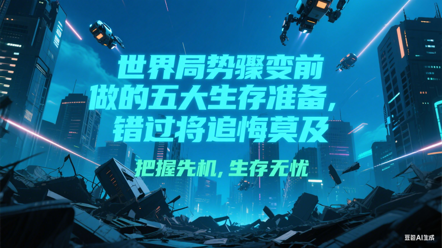 付费文章《世界局势骤变前必做的五大生存准备，错过将追悔莫及》-咖脉互联
