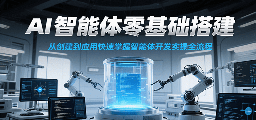 AI智能体零基础搭建实操课，从创建到应用快速掌握智能体开发全流程！-咖脉互联
