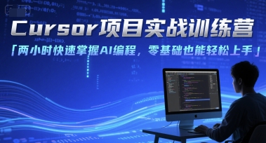 Cursor项目实战训练营，两小时快速掌握AI编程，零基础也能轻松上手-咖脉互联