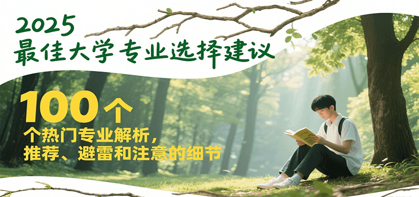 2025最佳大学专业选择建议，100个热门专业解析，推荐、避雷和注意的细节-咖脉互联