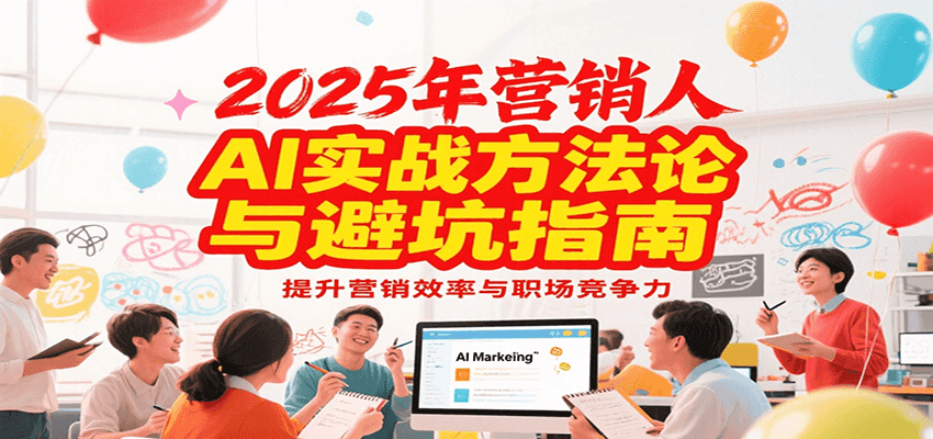 2025年营销实战方法论与避坑指南，利用AI提升营销效率与职场竞争力-咖脉互联