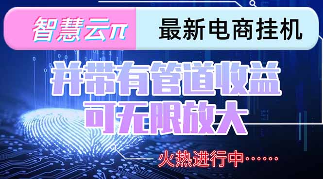 智慧云π电脑挂机单机每天收益300—500+ 并带有团队管道收益 可无限放大-咖脉互联