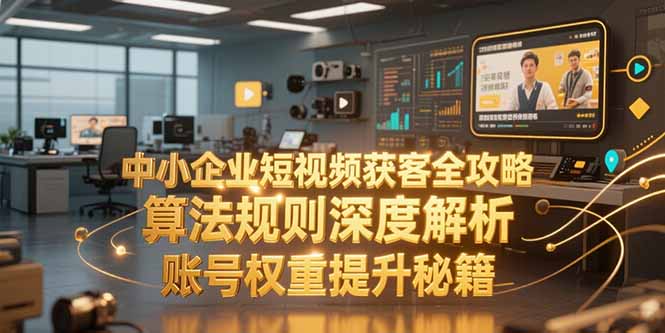 中小企业短视频获客全攻略，算法规则深度解析，账号权重提升秘籍-咖脉互联