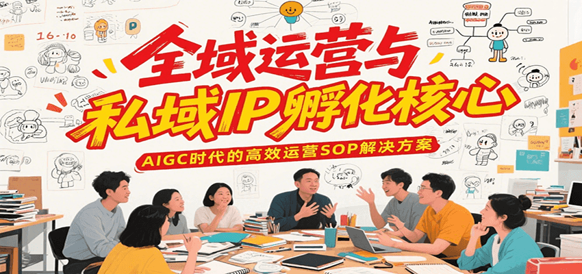 全域运营与私域IP孵化核心，AIGC时代的高效运营SOP解决方案-咖脉互联