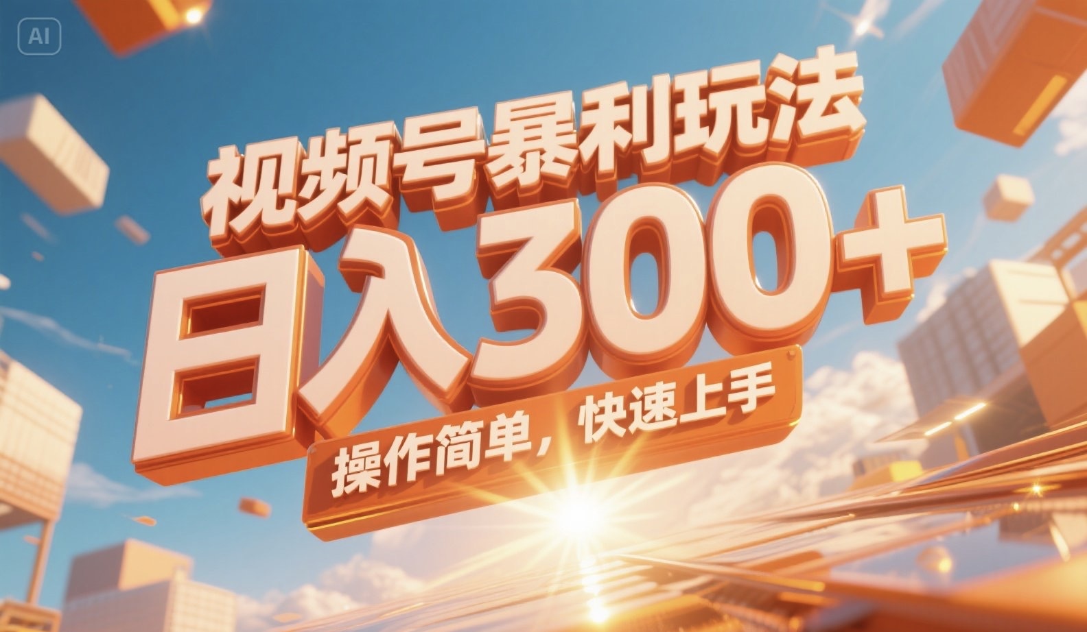 视频号暴利玩法，日入300+，操作简单，快速上手。-咖脉互联