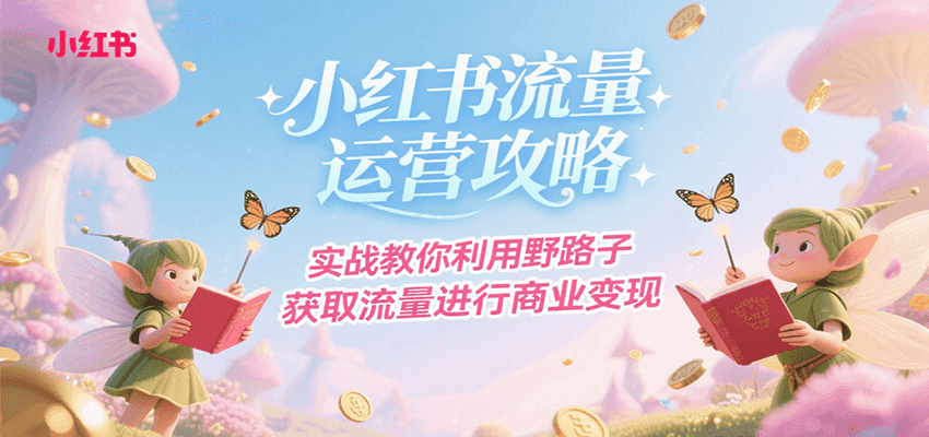 小红书流量运营攻略，实战教你利用野路子获取流量进行商业变现-咖脉互联