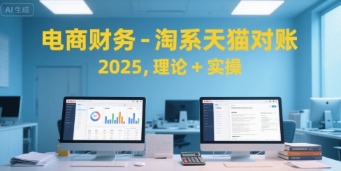 电商财务-淘系天猫对账2025，理论+实操-咖脉互联