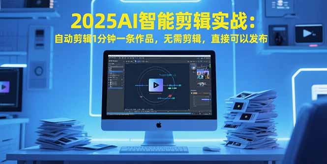 2025AI智能剪辑实战：自动剪辑1分钟一条作品，无需剪辑，直接可以发布-咖脉互联
