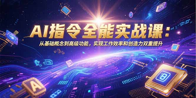 AI指令全能实战课：从基础概念到高级功能，实现工作效率和创造力双重提升-咖脉互联