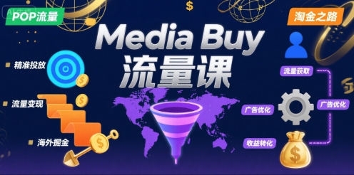 Media Buy之POP流量课，带你开启海外Media Buy淘金之路-咖脉互联