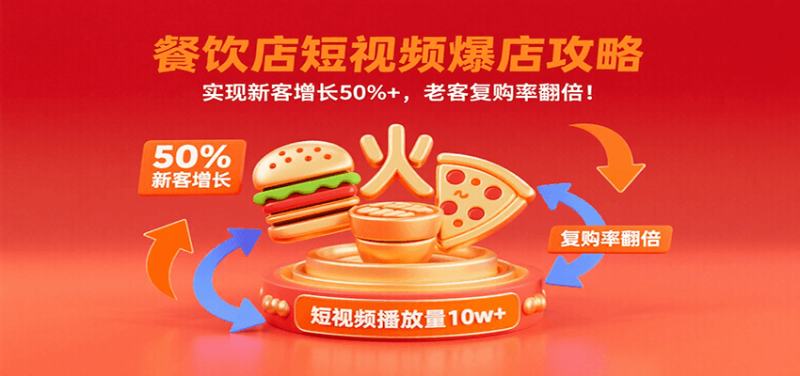 餐饮店短视频爆店攻略:实现新客增长50%+,老客复购率翻倍!-咖脉互联