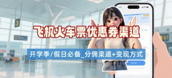 学生党必看!机票火车票优惠券申请渠道 + 项目打法,开学季节日速存-咖脉互联