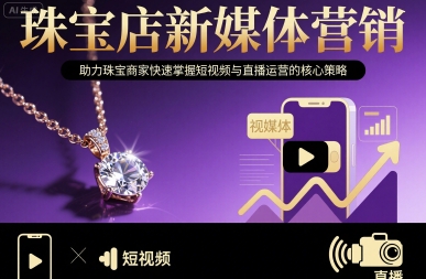 珠宝店新媒体营销,助力珠宝商家快速掌握短视频与直播运营的核心策略-咖脉互联