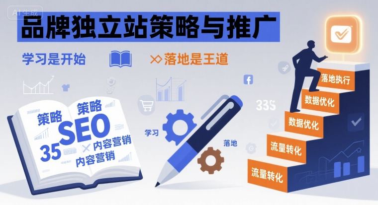 品牌独立站策略与推广,学习是开始,落地是王道-咖脉互联