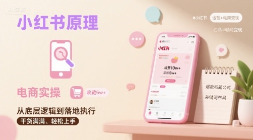 小红书原理以及详细实操流程,小红书电商教程-咖脉互联