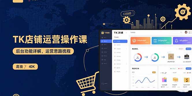 TK店铺运营实操课:后台功能详解,商品上架流程,运营思路拆解-咖脉互联