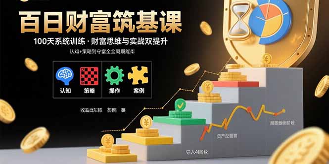 百日财富筑基课:认知+策略+实操+案例拆解  实现从创富到守富全周期能力-咖脉互联