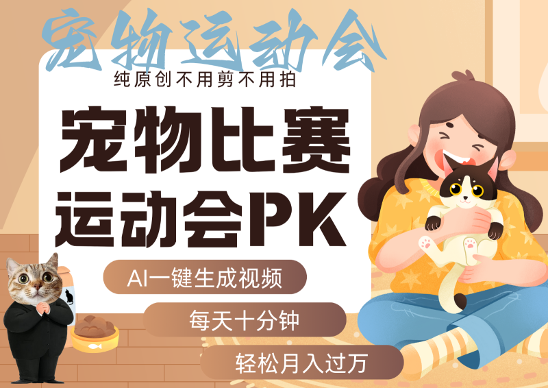 AI萌宠运动员跳水 射击 篮球 足球比赛 每天十分钟 附详细提示词文案库 代替做…-咖脉互联
